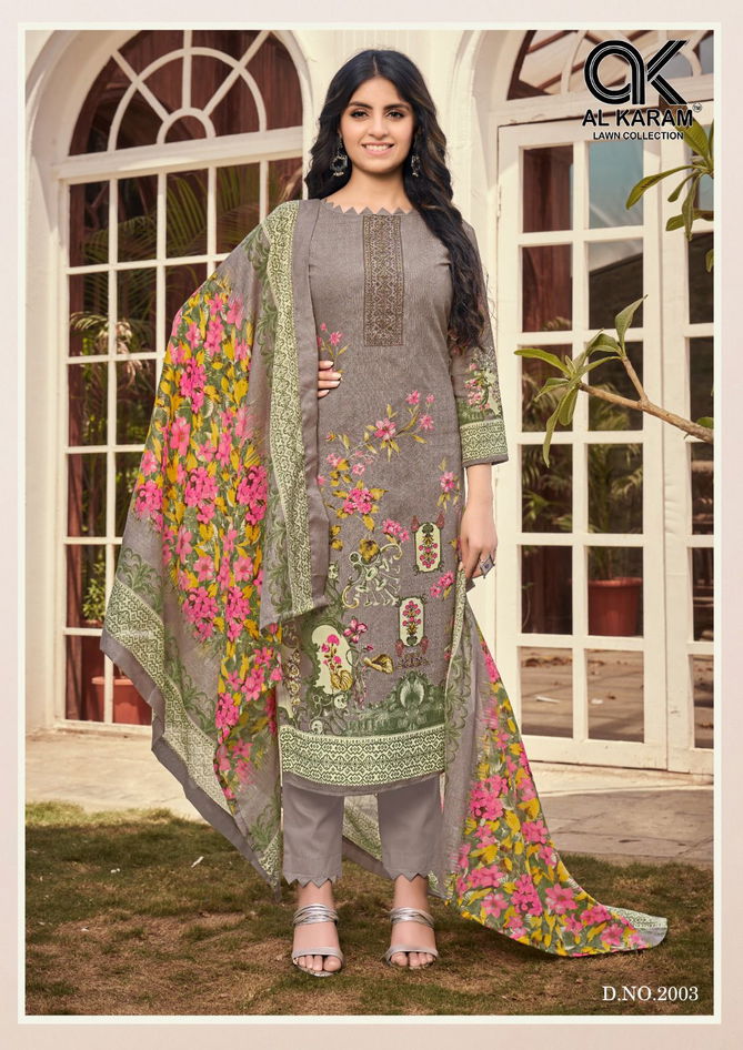 Jasmine Vol 2 By Al Karam Karachi Cotton Dress Material Catalog